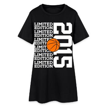 ÉDITION LIMITÉE 2015 BASKETBALL 11E ANNIVERSAIRE - Robe T-shirt Femme - noir - Devant