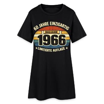 60e anniversaire 1966 Légende Vintage Drôle - Robe T-shirt Femme - noir - Devant