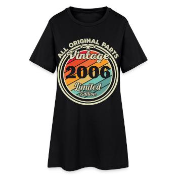 2006 Vintage Retro Birthday Gift - Women’s T-Shirt Dress - black - Front