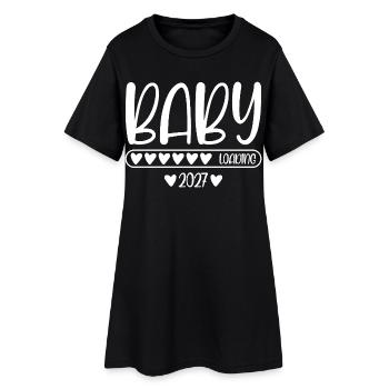 Baby 2027 loading - Women’s T-Shirt Dress - black - Front