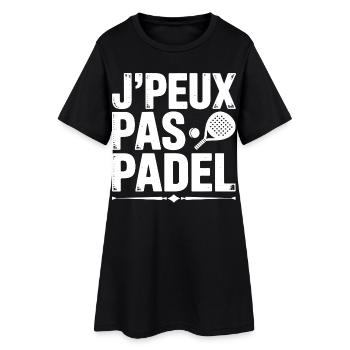 Je Peux Pas J'ai Padel Cadeau Pour Joueur De Padel - Robe T-shirt Femme - noir - Devant