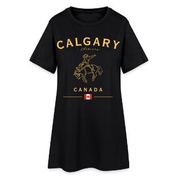 Calgary Rodeo Gold Alberta Canada - Robe T-shirt Femme - noir - Devant