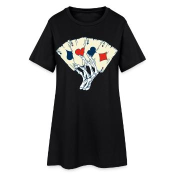 Le jeu mortel  - Robe T-shirt Femme - noir - Devant