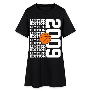 LIMITED EDITION 2009 BASKETBALL 17TH BIRTHDAY - Women’s T-Shirt Dress - black - Front