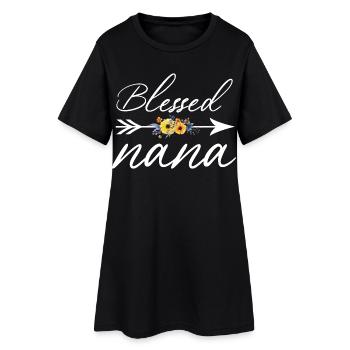 J’ai adoré le cadeau de la fête des mères de la chemise fleurie de Nana - Robe T-shirt Femme - noir - Devant