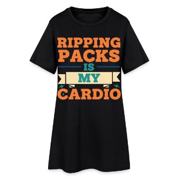 Ripping Packs ist mein Cardio-Sammelkarten-Sammler - Frauen T-Shirt-Kleid - Schwarz - Vorne