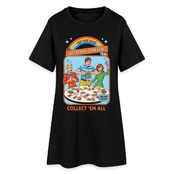 Rip The Pack Préparez-vous à révéler Collectez-les tous - Robe T-shirt Femme - noir - Devant