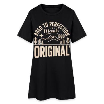 mars 1980 – Légende des sommets et montagnes - Robe T-shirt Femme - noir - Devant