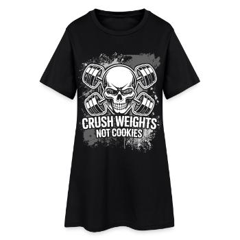 Salle de Jeux de Poids Crush - Robe T-shirt Femme - noir - Devant