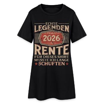 Pension Gift Man Pensioner Retirement 2026 Funny - Women’s T-Shirt Dress - black - Front