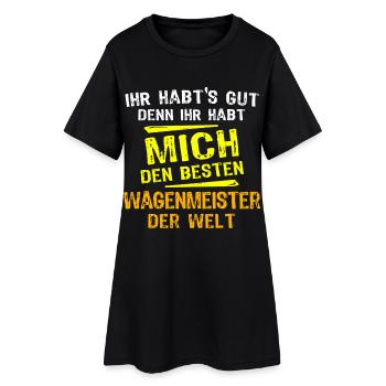 Don Wagenmeister - Robe T-shirt Femme - noir - Devant