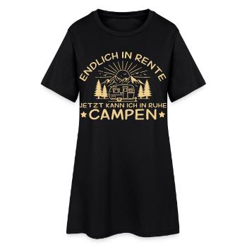 Retraite de la caravane de camping à la retraite - Robe T-shirt Femme - noir - Devant