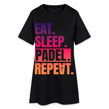 Eat Sleep Padel Repeat - Women’s T-Shirt Dress - black - Front