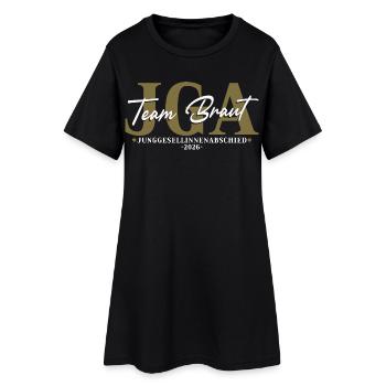 Team Bride Hen Party 2026 Bachelorette Party Women - Women’s T-Shirt Dress - black - Front