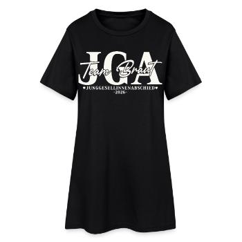 Hen Party 2026 Team Bride Bachelor Party Women - Women’s T-Shirt Dress - black - Front