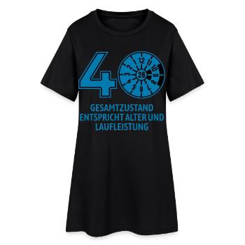 HU March 2026 - 40 Years - Birthday Gift - Women’s T-Shirt Dress - black - Front