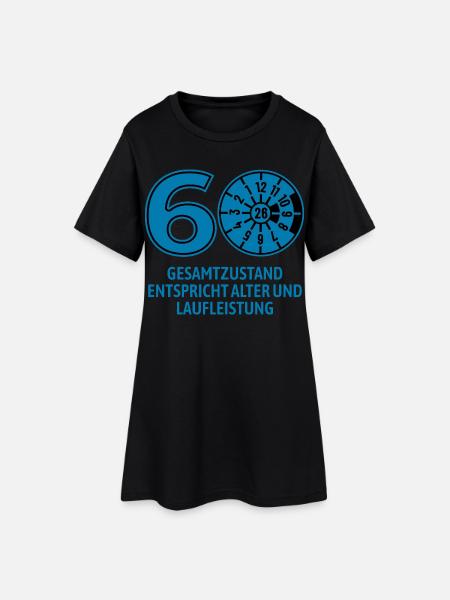 HU March 2026 - 60 Years - Birthday Gift - Women’s T-Shirt Dress - black