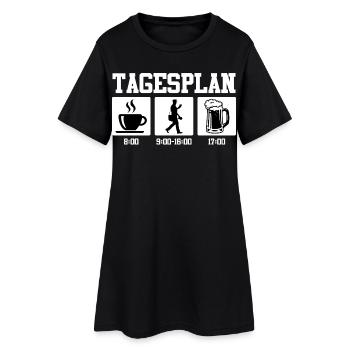 Postman DAILY SCHEDULE Parcel Deliverer Funny - Women’s T-Shirt Dress - black - Front