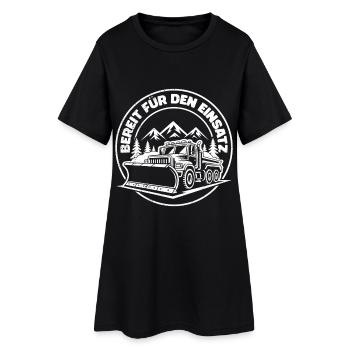 Service d’hiver PRÊT À L’EMPLOI Plaisir - Robe T-shirt Femme - noir - Devant