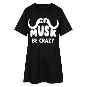 PHOTOGRAPHES BŒUFS MUSQUÉS - Robe T-shirt Femme - noir - Devant
