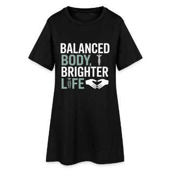 Zertifizierter klinischer Anatomischer Balancespezialist - Frauen T-Shirt-Kleid - Schwarz - Vorne