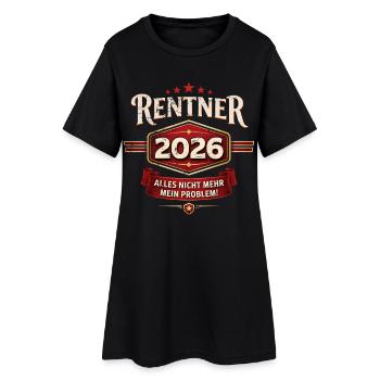 Pension de pensionnaire de l’homme à cadeaux de retraite 2026 Drôle - Robe T-shirt Femme - noir - Devant
