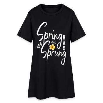 Le printemps a commencé à apparaître au printemps païen de l’équinoxe Wicca - Robe T-shirt Femme - noir - Devant