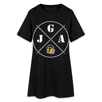 Bière pour enterrement de vie de garçon (symbole du cercle de la fête de garçon NEG2C) - Robe T-shirt Femme - noir - Devant