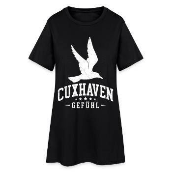 Cuxhaven CUXHAVEN DRÔLE - Robe T-shirt Femme - noir - Devant
