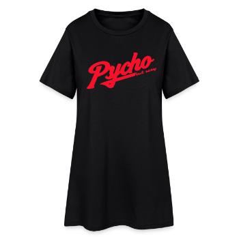 Psycho Retro Script Logo - Women’s T-Shirt Dress - black - Front