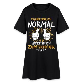 Technique dentaire disant - Robe T-shirt Femme - noir - Devant