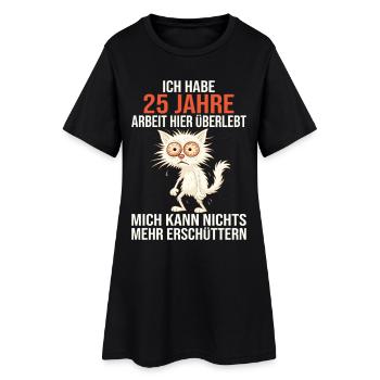 Service anniversaire du 25e Anniversaire de la compagnie Travaux - Robe T-shirt Femme - noir - Devant