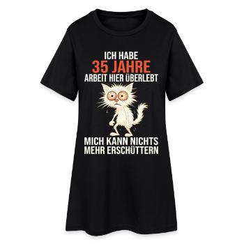 35th Anniversary of the Company Service Anniversary of Work - Women’s T-Shirt Dress - black - Front