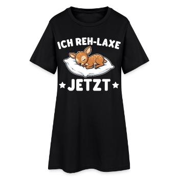 Je devrais lax maintenant - Jeu de mots drôle sur le cerf - Robe T-shirt Femme - noir - Devant