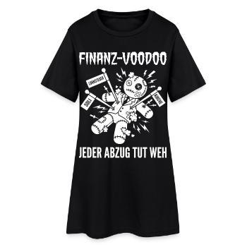 Financial Voodoo Doll Every Print Hurts - Women’s T-Shirt Dress - black - Front