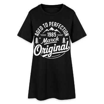 mars 1985 – Légende des sommets et montagnes - Robe T-shirt Femme - noir - Devant
