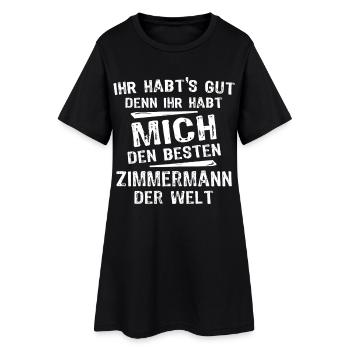 Charpentier - Robe T-shirt Femme - noir - Devant