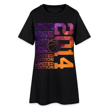 ÉDITION LIMITÉE 2014 BASKETBALL 12E ANNIVERSAIRE - Robe T-shirt Femme - noir - Devant