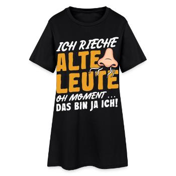 I smell old people humor pensioners seniors - Women’s T-Shirt Dress - black - Front