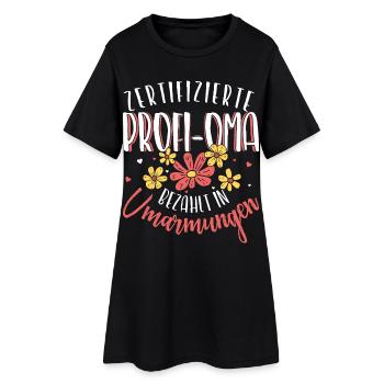 Zertifizierte Profi Oma Umarmungen Großmutter - Frauen T-Shirt-Kleid - Schwarz - Vorne