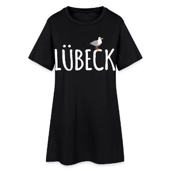 Mouette de Lübeck - Robe T-shirt Femme - noir - Devant