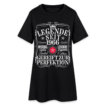 60e anniversaire Homme Femme 60 ans 1966 Décoration drôle - Robe T-shirt Femme - noir - Devant