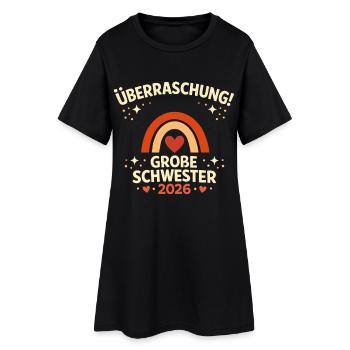 Surprise! Big Sister 2026 - Women’s T-Shirt Dress - black - Front