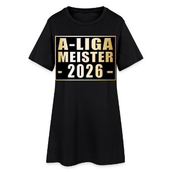 Champion de la Kreisliga A 2026 - Robe T-shirt Femme - noir - Devant