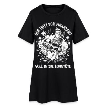 Le filet détruit par l’agence des impôts - Robe T-shirt Femme - noir - Devant