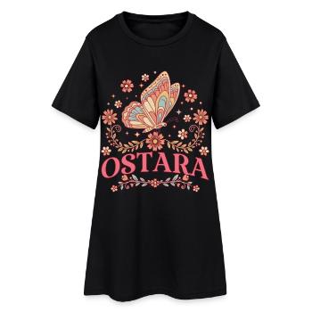 Ostara Blessings Child Happy Easter Ostara - Women’s T-Shirt Dress - black - Front