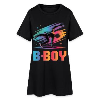 B-Boy Breakdance Streetstyle Breakdancer - Women’s T-Shirt Dress - black - Front