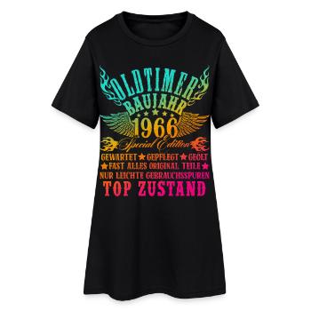 60th Birthday 60 Years Decoration 1965 Gift Funny - Women’s T-Shirt Dress - black - Front