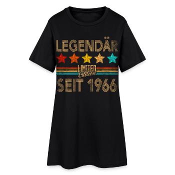 60e anniversaire Homme Femme 60 ans 1966 Décoration drôle - Robe T-shirt Femme - noir - Devant