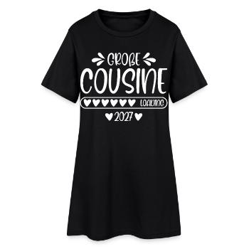 Big Cousin 2027 chargement - Robe T-shirt Femme - noir - Devant